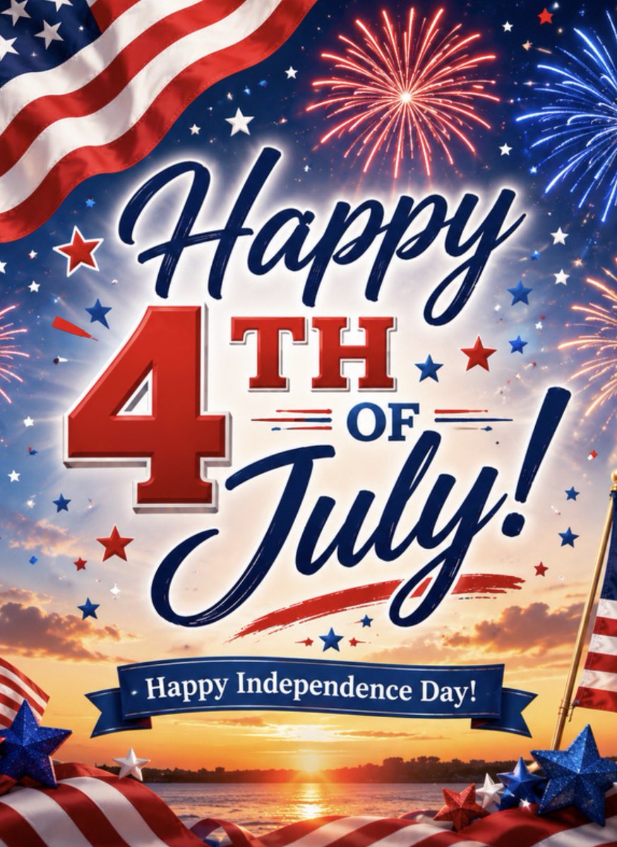 SoldByBaldo's tweet photo. Wishing everyone a happy 4th of July as we celebrate America’s 250th birthday. God bless America! 🇺🇸 https://t.co/jVuO5zcHr5