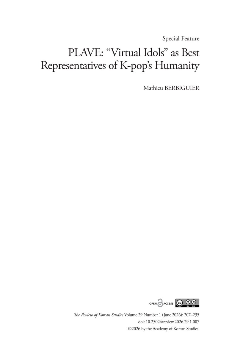 _Way4Luv_'s tweet photo. Lots of international fans are asking about this paper. I just finished reading it.. here's what I think!

Although the paper confirms through data that Southeast Asian fandom is a key participant for PLAVE, it demotes them to a local niche fandom or a subject requiring guidance, rather than recognizing them as independent cultural agents. 

This reveals an elitist perspective that dismisses the reception practices of specific regional fandoms as obstacles to global expansion, serving as a quintessential example of how non-Western fandoms are objectified within global K-pop discourse.

The paper's framing of PLAVE's failure in global expansion exposes a fixation on Western validation as the ultimate metric of success. By interpreting the group's vibrant Southeast Asian reception through a deficit-oriented lens rather than recognizing it as a genuine, localized success, the author inadvertently reveals an epistemic subalternity, effectively perpetuating the flawed notion that K-pop's true legitimacy is determined by the Global North.

It feels like they're looking at PLAVE through a lens that was never meant to fit K-pop in the first place.PLAVE represents a entirely new genre and stands in a category of its own; it simply cannot be placed on the same track as traditional K-pop idols.👀
