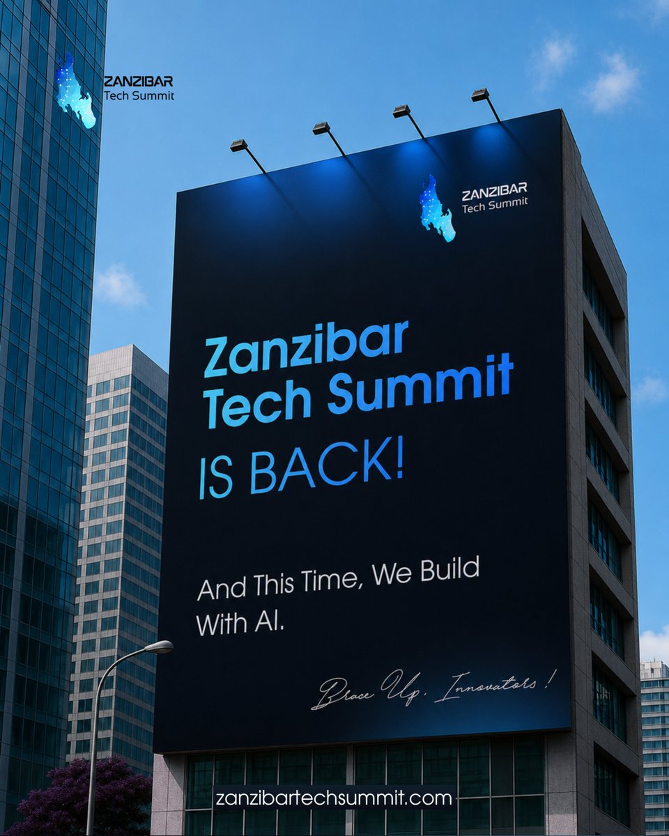 znztechsummit's tweet photo. Zanzibar Tech Summit returns in 2026.

Same island.

New focus.

Building with AI, Solving real problems.

Something bigger is coming.

Reserve Your Spot by clicking on the link in BIO

#ZanzibarTechSummit #ZTS2026 #ZTS #2026 #Zanzibar https://t.co/kROawbz7Fo