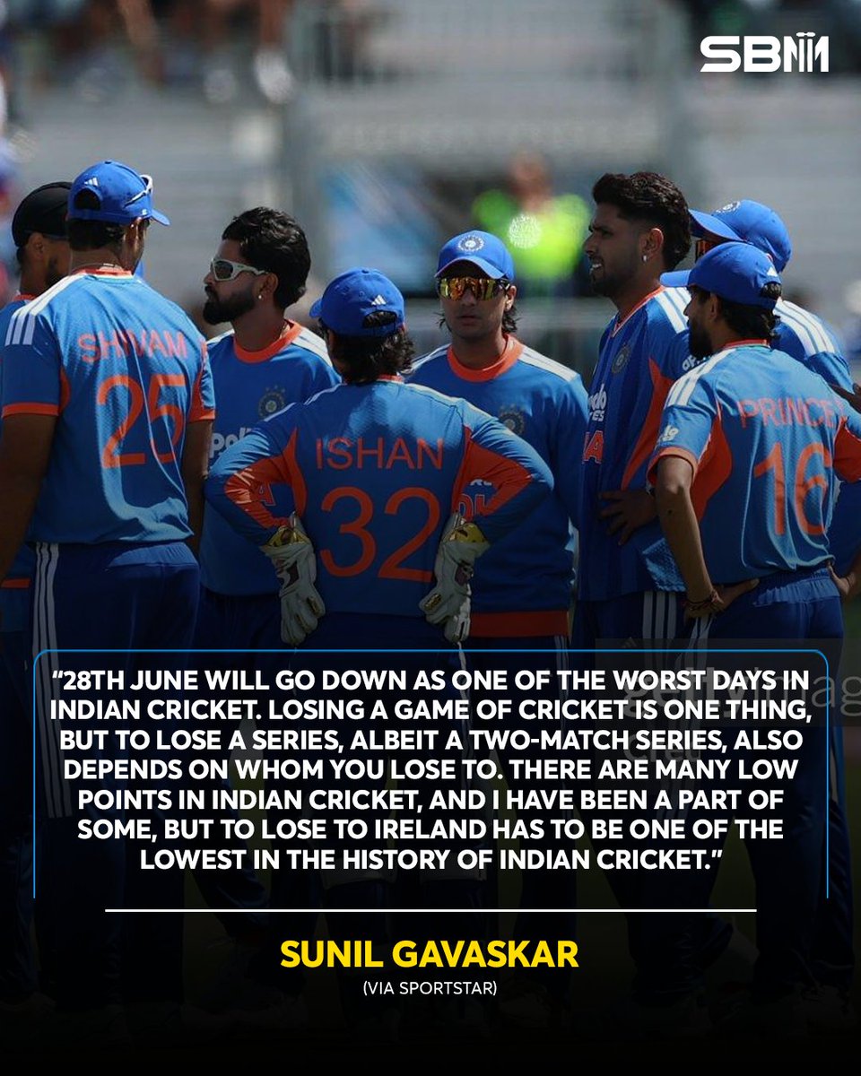 WicketWatcher_'s tweet photo. Sunil Gavaskar reckons series loss against Ireland is one of the lowest points in Indian cricket
#ShreyasIyer #GautamGambhir #SunilGavaskar #AbhishekSharma #IREvIND #IREvsIND #cricket #SBM https://t.co/azx0KoQe5O