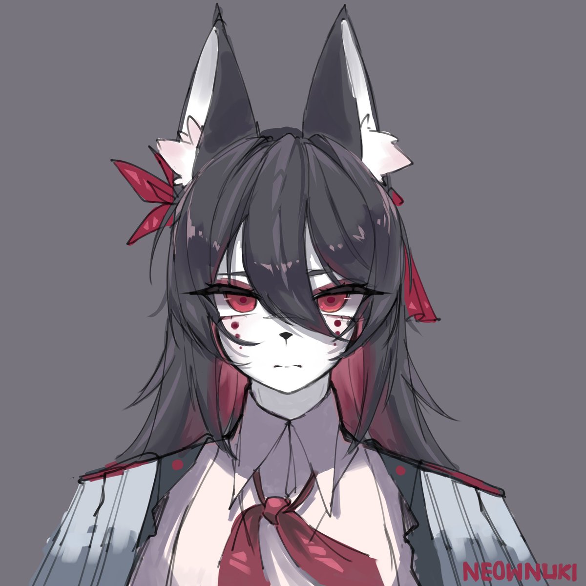 Neownuki's tweet photo. I hired this fox mommy to stare at you https://t.co/aM2XWplr33