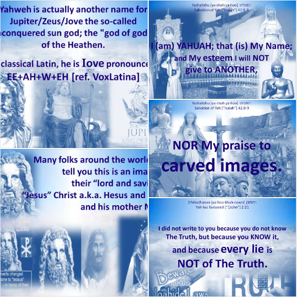ThundersSeven's tweet photo. @haveaconcern Next up is the #StrongDelusion and many shall be deceived by it showing great signs & wonders
Never called #Jesus or Yahweh or #Yeshua
#YaHUaH of Hosts #TheAlmighty is not a graven image of a dead sun god hanging on a cross.
#MysteryBabylon deceives whole world
No exceptions https://t.co/Hl1ciY3Giu