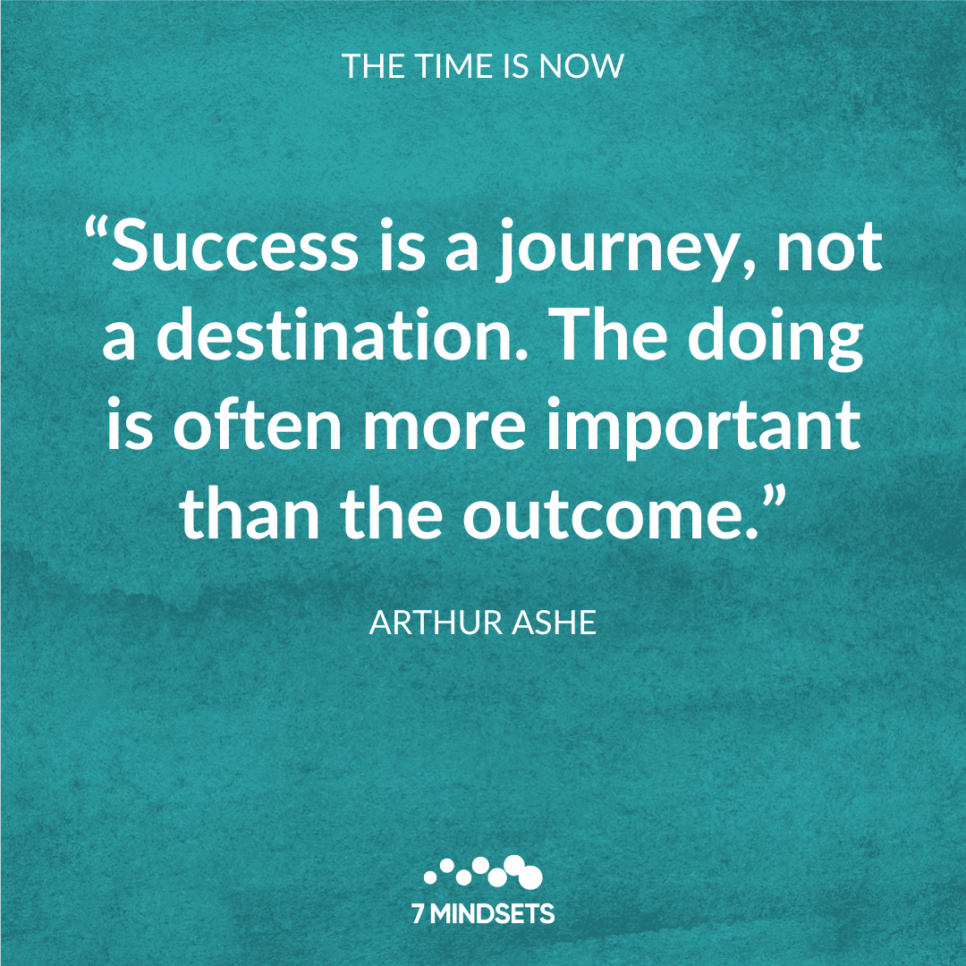 7Mindsets's tweet photo. "Success is a journey, not a destination. The doing is often more important than the outcome." - ARTHUR ASHE #7Mindsets #QOTD #MorningMindset #TimeIsNow ⏰ https://t.co/NPwb2Y1Jxr