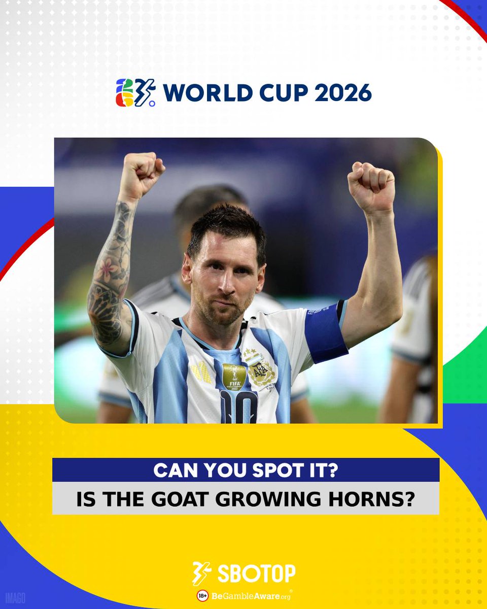 sbotopofcl's tweet photo. What's that on Lionel Messi's forehead? 👀

Is the GOAT finally starting to grow his horns? 😅 https://t.co/l4MISKYLSq
