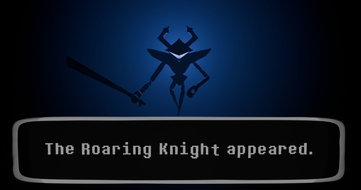 NotAnOtaku2's tweet photo. The Roaring Knight appeared.

#deltarunefanartㅤㅤㅤㅤ https://t.co/OWDSxCgn15