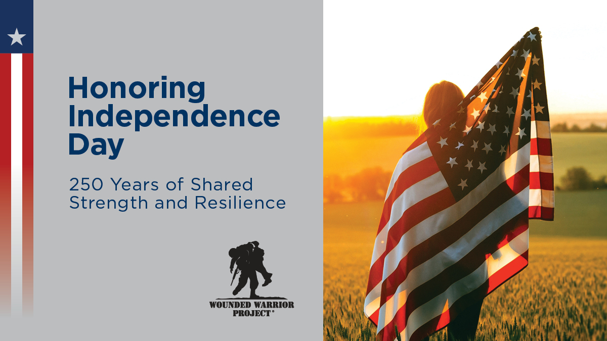 wwp's tweet photo. As America turns 250, we salute the heroes who’ve served and safeguarded our freedom. 
Happy Independence Day! https://t.co/TuisLER5vV