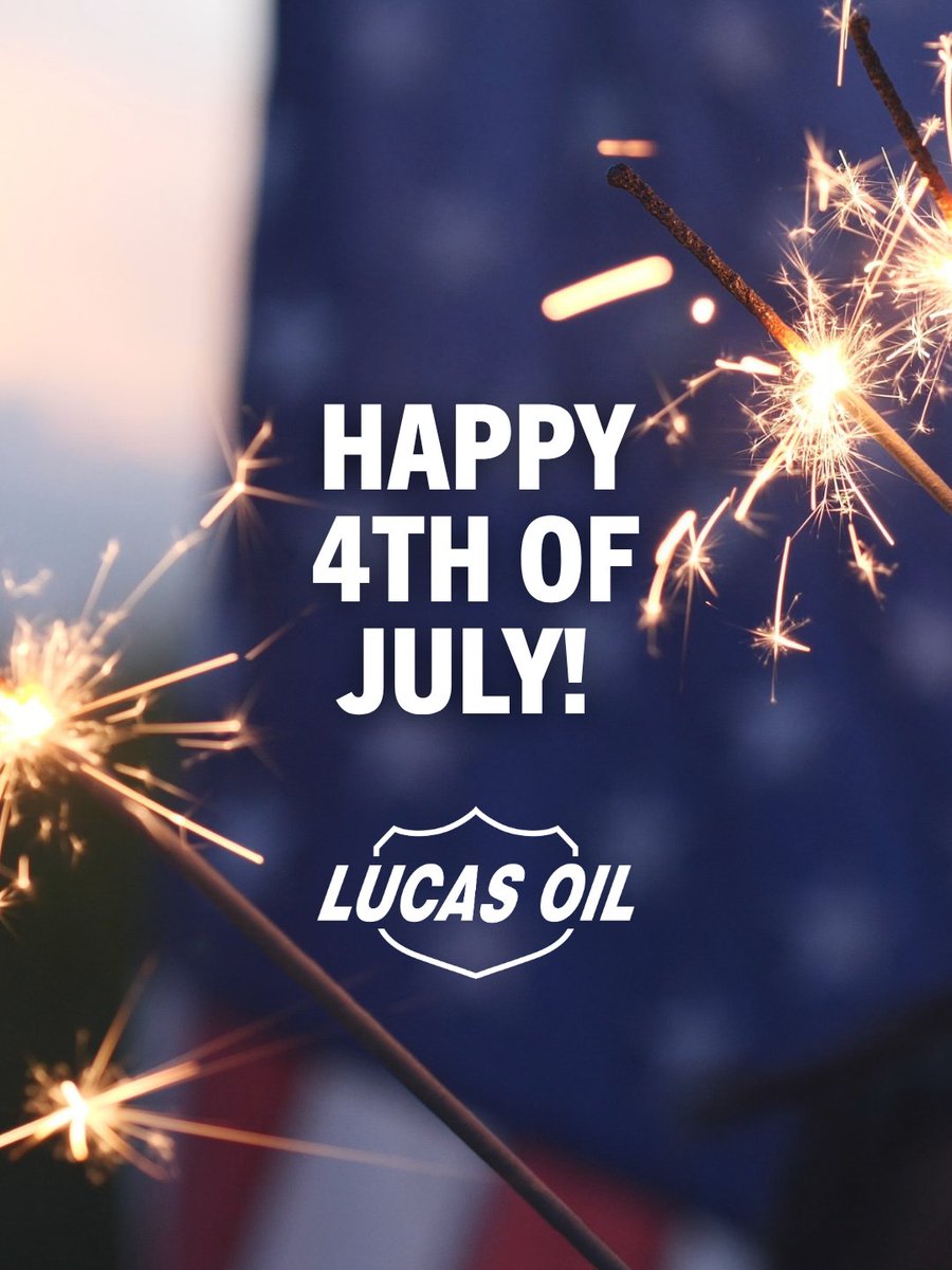 Lucas_Oil's tweet photo. Celebrating 250 years of independence! 
From all of us at Lucas Oil, Happy 4th of July! 
#lucasOil #ItWorks https://t.co/GknqlT7upJ