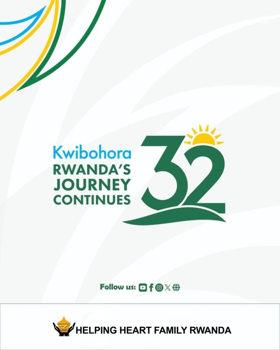 HelpingHeartFam's tweet photo. Today, we celebrate Rwanda's Liberation Day.

We honor this legacy by strengthening families, supporting children's education, and helping every child grow up in a safe and caring home.

#Kwibohora32 https://t.co/M7Sr27IYMl