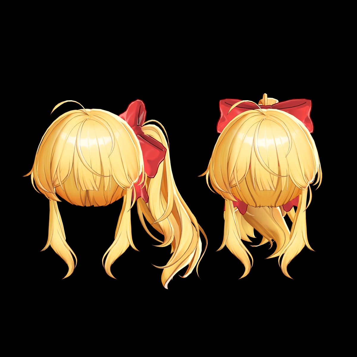 3D_LooKP's tweet photo. 【BOOTH 】7월 11일 신규 헤어 출시 안내🎀

Pure_Ribbon Ponytail Hair❤️
7월 11일 BOOTH에 출시됩니다!

#LooKP_Studio 추첨으로 5명분에게 
🗓️7/4 ~ 7/10일까지 팔로우＆RT 해주신 분들 중에서 
헤어 풀세트를 보내드립니다🎁

리본 포인트와 사이드 포니테일이 매력적인
귀여운 스타일의 포니테일 헤어입니다.

앞머리의 자연스러운 흐름과
풍성하게 떨어지는 사이드 포니테일 라인으로
정면은 귀엽게, 측면은 
더욱 풍성하게 보이도록 제작했습니다.

🎨 23가지 베이스 컬러
✨ 15가지 이상의 브릿지 컬러 텍스처
🎀 포니테일 두가지 형태

7월 11일 공개될 신규 헤어,
많은 관심과 이벤트 참여 부탁드립니다❤️
#LooKP_Studio #BOOTH #VRChat #liltoon