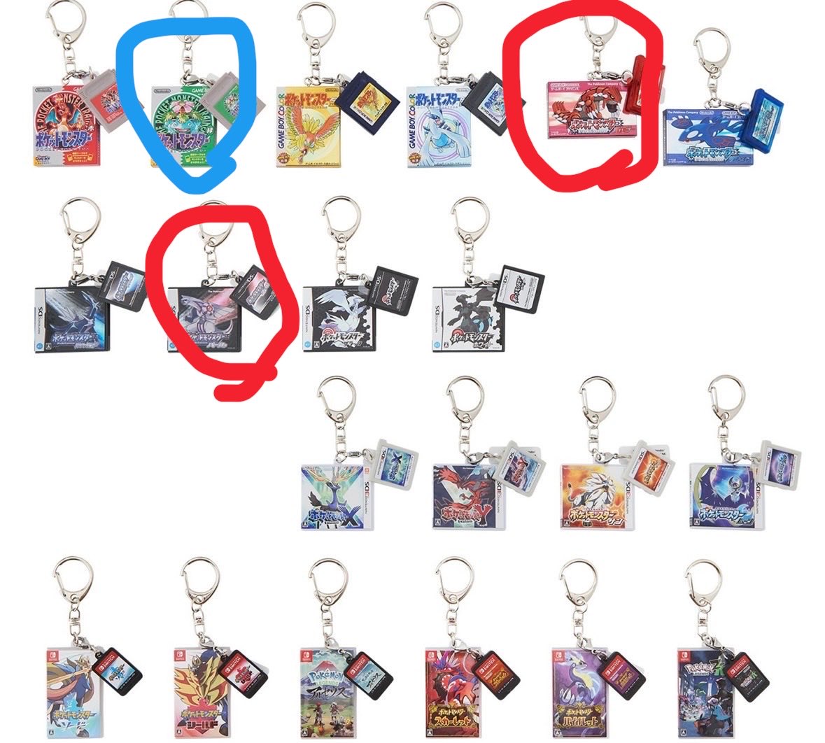 haechimachan's tweet photo. ポケモン
パッケージ&amp;ゲームカード
キーホルダーコレクション

譲　ダイヤモンド、X、Y、ムーン
　　サファイア、赤

求　パール、ルビー＞緑

まとめての方優先
都内手渡し、郵送どちらでも◯ https://t.co/e1J1XCqUwL