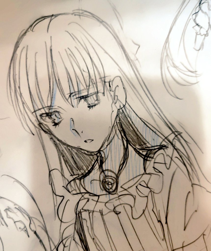 Sa2mori2's tweet photo. 本日で読み切り漫画の羊の機械が1年です。眠すぎ＆体調悪しで描き下せなかったので昔描いたリアちゃん
https://t.co/47yIOuEB7Q https://t.co/1AbsC5nQc6