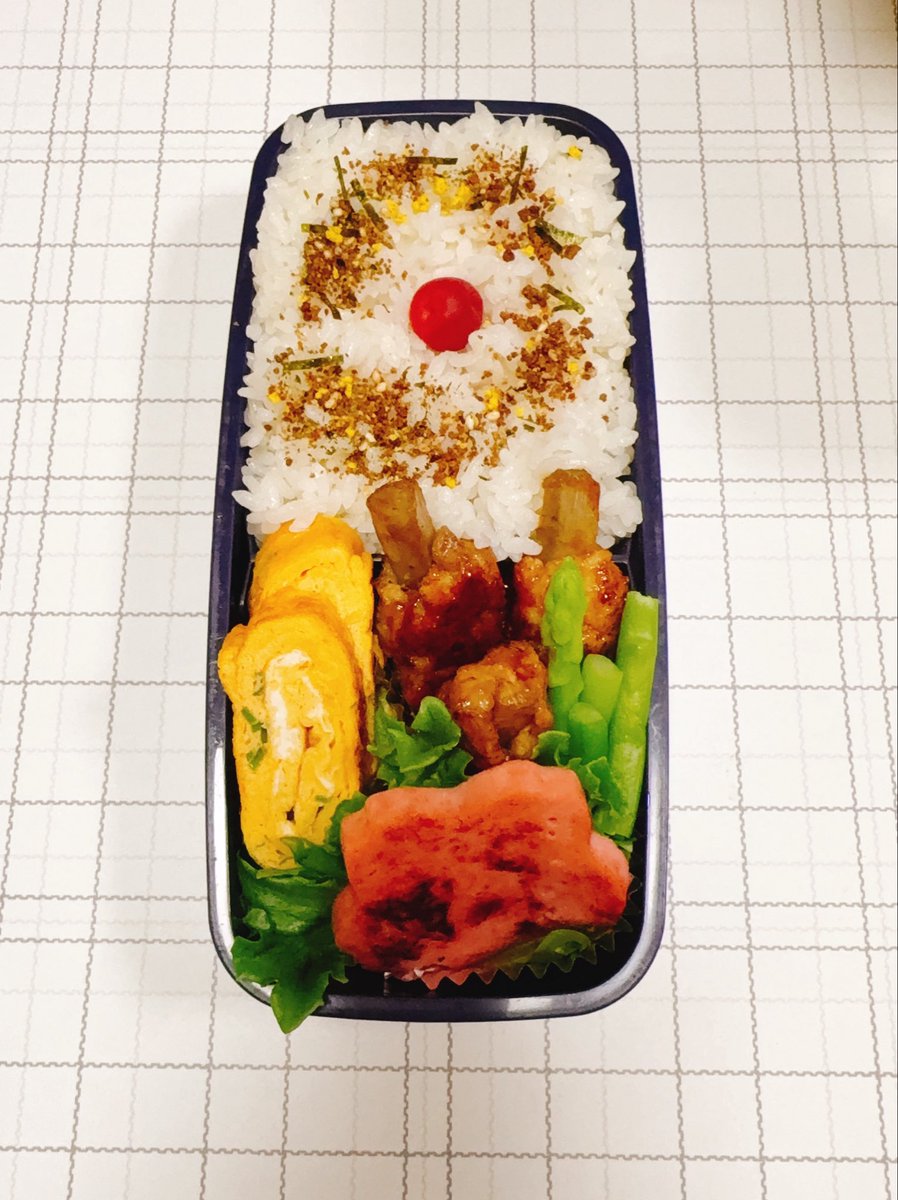 moppuchio0903's tweet photo. 今日のお弁当はひとつ☝🏻🎀😋🍴🍱♬* https://t.co/drF3juu3IC