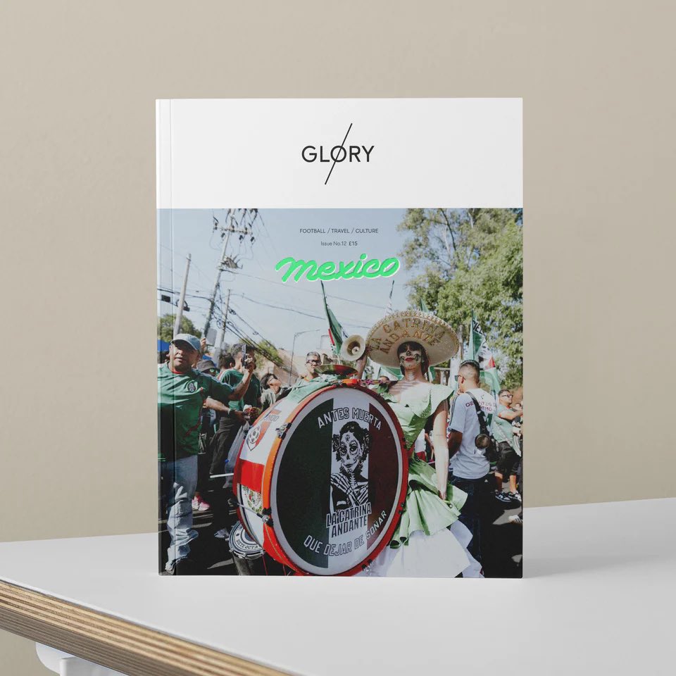 glorymag_'s tweet photo. Glory Mexico edition selling fast!

240 pages dedicated to Mexican football, food and culture. 

- Mexico 70 and 86 World Cups
- COPA 71, the story of the lost women’s World Cup, with exclusive interview with co-director Rachel Ramsay
- The Unbreakable Azteca, written by cult Mexican writer @JuanVilloro56 
- An overview of LigaMX, by talented Mexican writer @mbalderas_ 
- Exclusive interview with Mexican legend and scorer of ridiculous goals, Hugo Sanchez
- Retro shirt shopping at @esdeepoca 

All captured on film by the incredible @expiredfilmclub and Enrique Medina. 

Plus much, much more!

https://t.co/iVc9Undcne