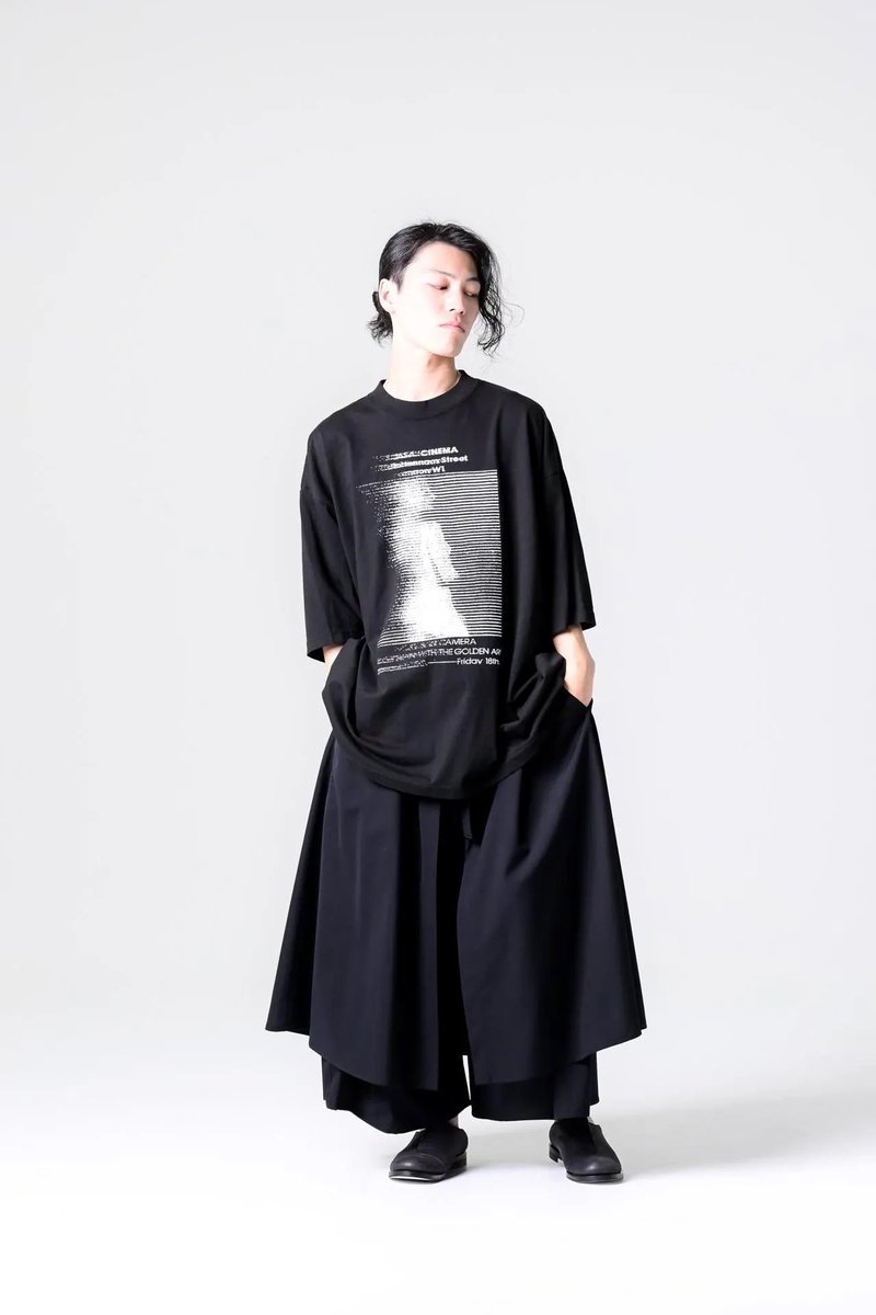 ESSAY] PIGMENT DROP SHOULDER T-SHIRT Cinema Black ESSAYが得意と
