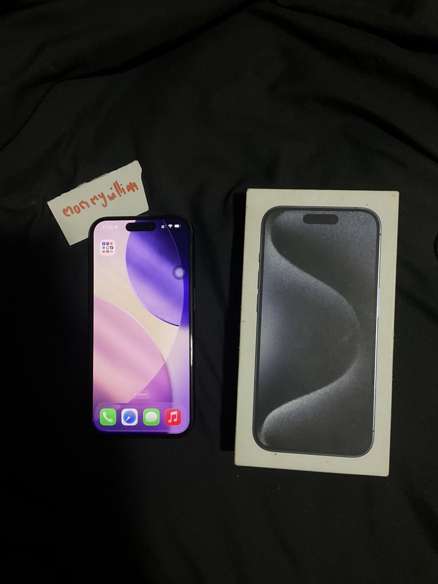 axoeynr's tweet photo. ส่งต่อ iPhone 15 PRO 128 GB 🛶  18,000.- 
เครื่องศูนย์ไทย สุขภาพแบต 78

อุปกรณ์มีกล่อง สภาพสวย ใช้งานได้ปกติ

#ไอโฟนมือสอง #ไอโฟนมือ2 #ส่งต่อไอโฟน https://t.co/ZzYHjT8frT
