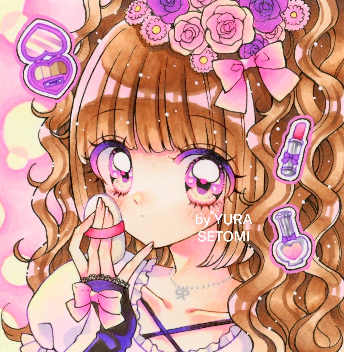 💅💄姫ぎゃる🎀🥀 #月のテント平成ギャルズ #コピック