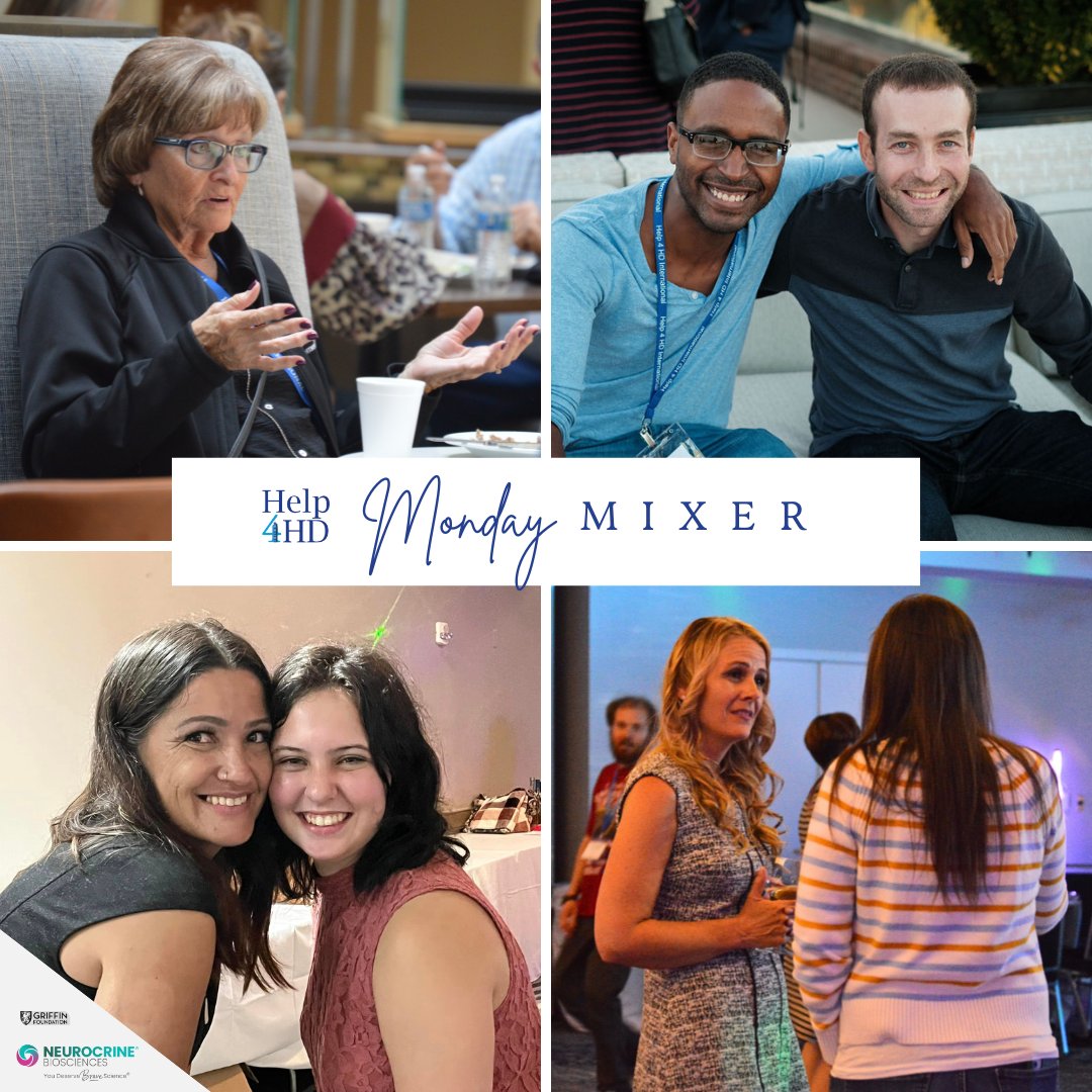 Help4HDI's tweet photo. MONDAY MIXER! Connect tomorrow at 4pm PST on Zoom to hang out with our HD community at this relaxed social. Reach out to jamie@help4hd.org for more details. See you soon! https://t.co/B6kKH7aKJ5