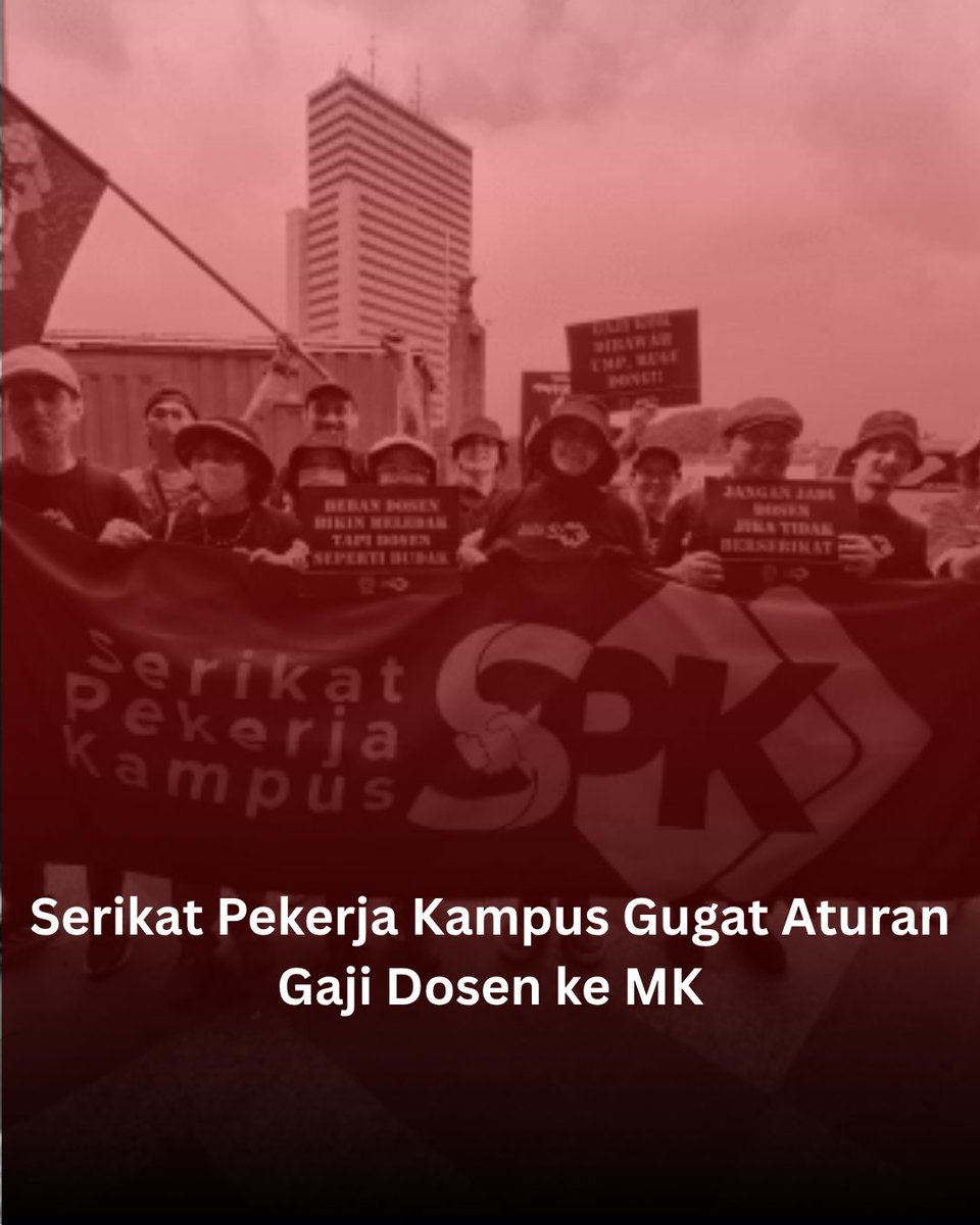 BudiBukanIntel's tweet photo. Serikat pekerja kampus dan berbagai elemen sipil sedang berjuang memenangkan nasib tenaga pendidik disemua elemen

Serangan demi serangan dari buzzer maupun pihak pihak seperti oknum yang mengatasnamakan UNAIR mencoba untuk menggagalkan gugatan ini, termasuk ke mas ardi yang menyebarkan awareness soal kasus ini

Mari membersamai para dosen dan tenaga pendidik, semoga ini bisa menjadi awalan bagi seluru tenaga pendidik di Indonesia

Sampai menang!