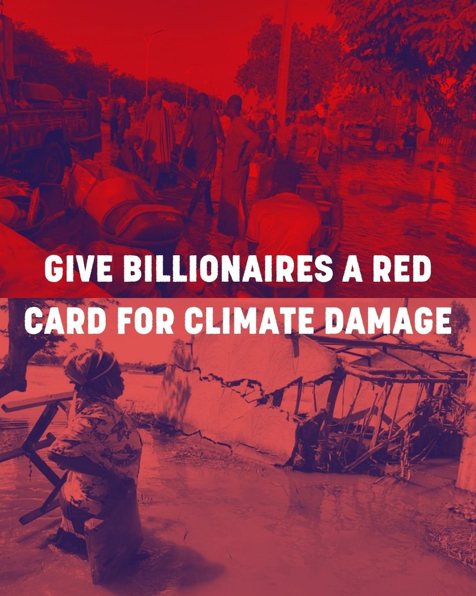 Stephenstephano's tweet photo. @therealantoh The climate crisis affects the poorest communities the most, yet they contribute the least to it. Taxing the super rich is a fair step towards climate justice and shared responsibility. #TaxTheSuperRich #FightInequality
https://t.co/kHVJGZ8mn2 https://t.co/a6G78MlMSk