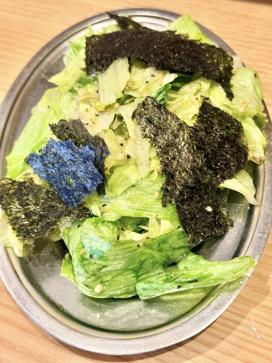 photolovefox's tweet photo. 想定よりもボリューム満点だった
晩杯屋の新メニュー
チョレギサラダ🥗💯 https://t.co/vbJYez0VGS