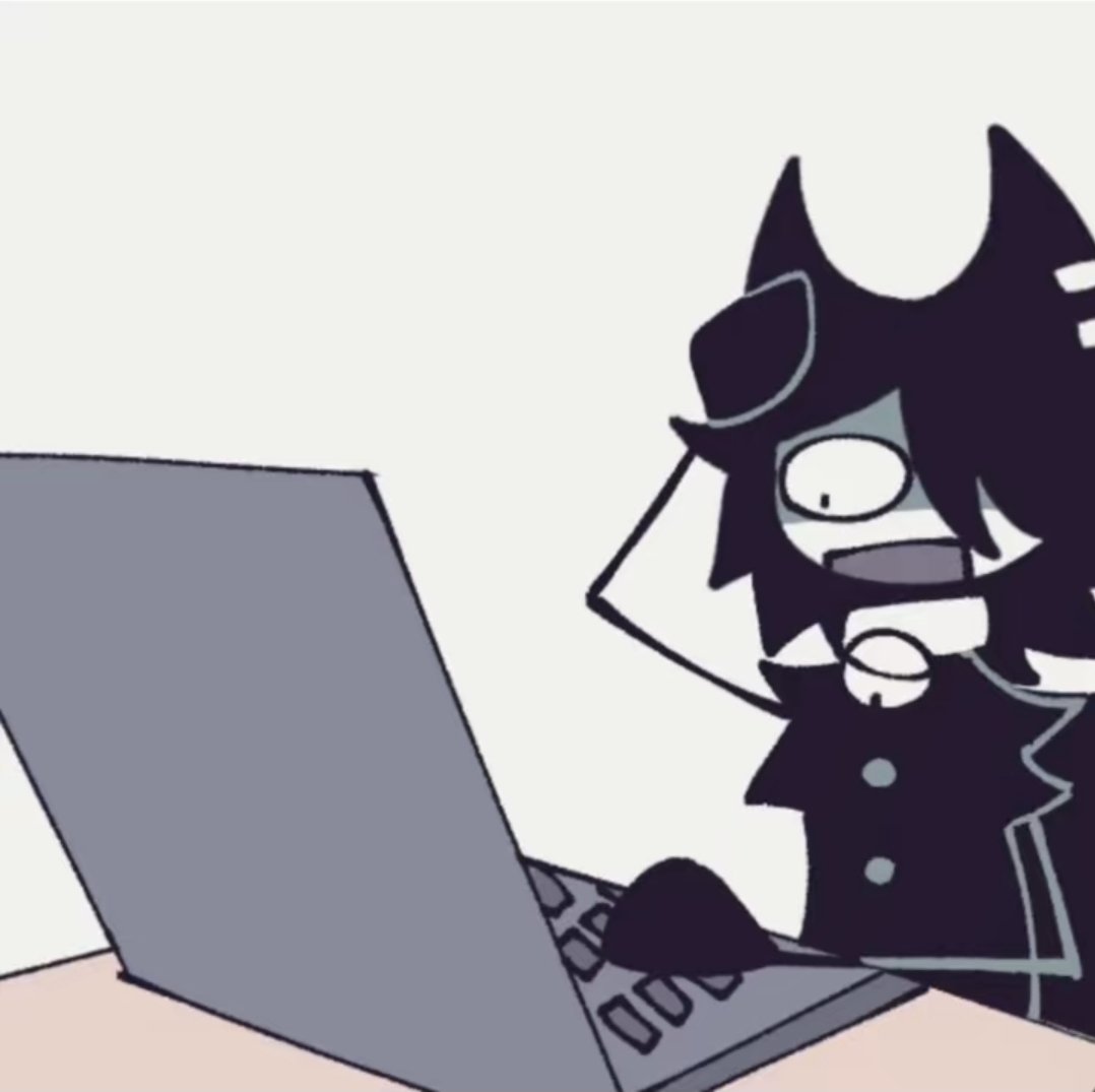 Gamer6144644295's tweet photo. Interaction bait!

[You were inside the library, and you stumbled across Skell sitting down. Having his computer out infront of him, having this small shocked expression across his face.]

"... So drinking THAT much monsters will kill me?... Jesus Christ..." https://t.co/0bTLyABYsF