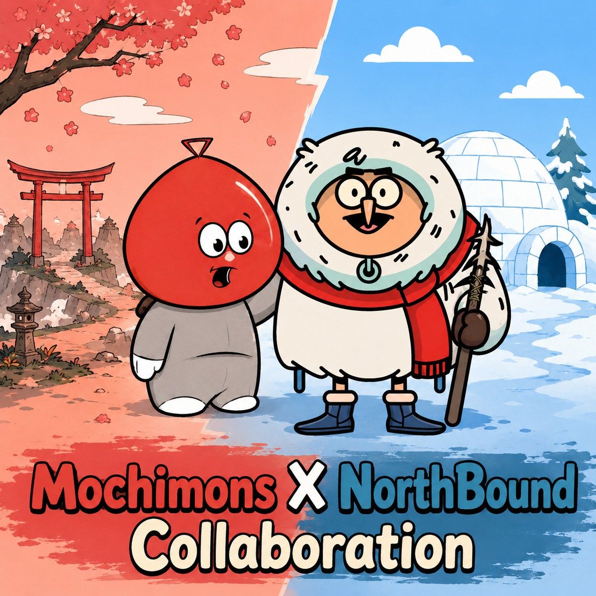 NorthBoundNFT's tweet photo. 🔥 MOCHIMONS X NorthBound Collaborations🔥

@MochimonsIP is a cute collectible NFT project focused on building a long-term IP.
They’re creating a community that people genuinely enjoy being part of.
 Their goal is to make Mochimons more than NFTs.
 
We’re excited to bring this collaboration to the NorthBound community! 

🎯 GTD Raffle:
👉🏼https://t.co/QXtWnZKprh

🎯 FCFS Raffle:
👉https://t.co/tzx3I8RqXE

Good luck, NorthBounders! ❄️🦉

#NFT #Ethereum #NorthBound