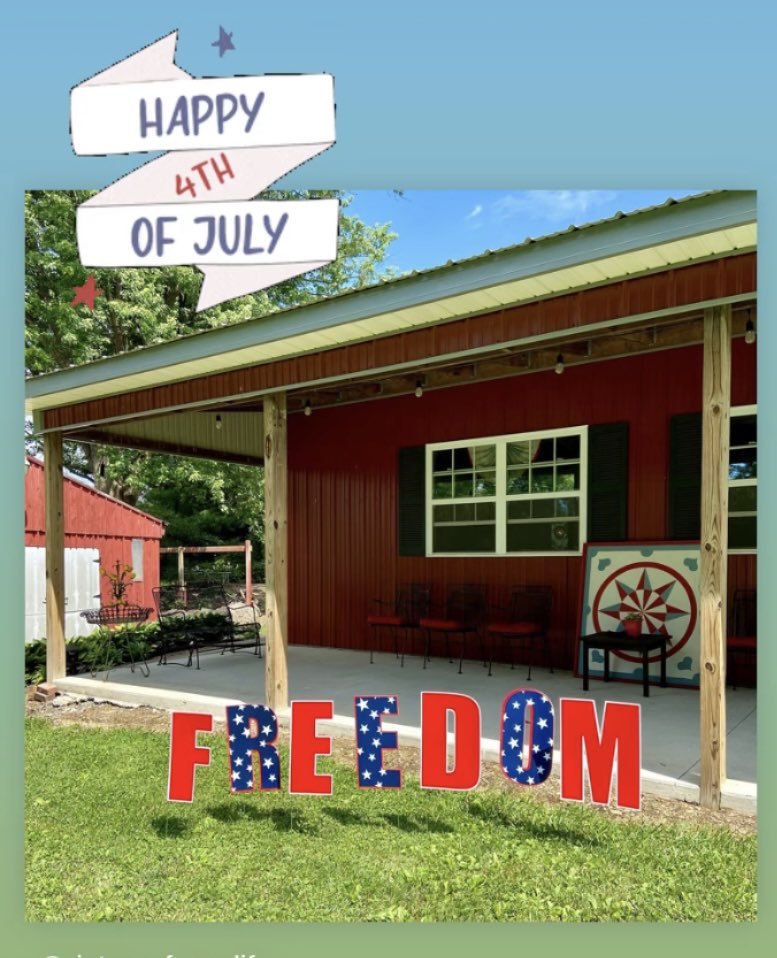 MyVintageFarm's tweet photo. Happy 4th of July to All! Celebrate America Today and Every Day! FREEDOM is our most treasured gift🇺🇸
♥️
🇺🇸
https://t.co/rjDcOyusA2 #july4 #independenceday #patriotism #usa #redwhiteandblue #america #vintagefarmlife #1blog #vintage #collecting #antiques #sherrywroyer #author https://t.co/Fbz71w3s84