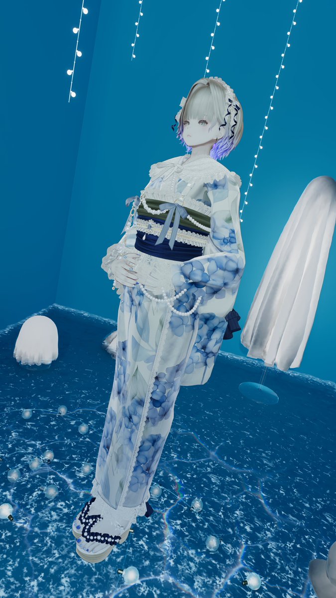 Drop_hopper's tweet photo. 浴衣のマリシアお姉さんだ！
でも、どこかで会った気が…？
#VRChat #Marycia3D https://t.co/oRq2f9G2FY