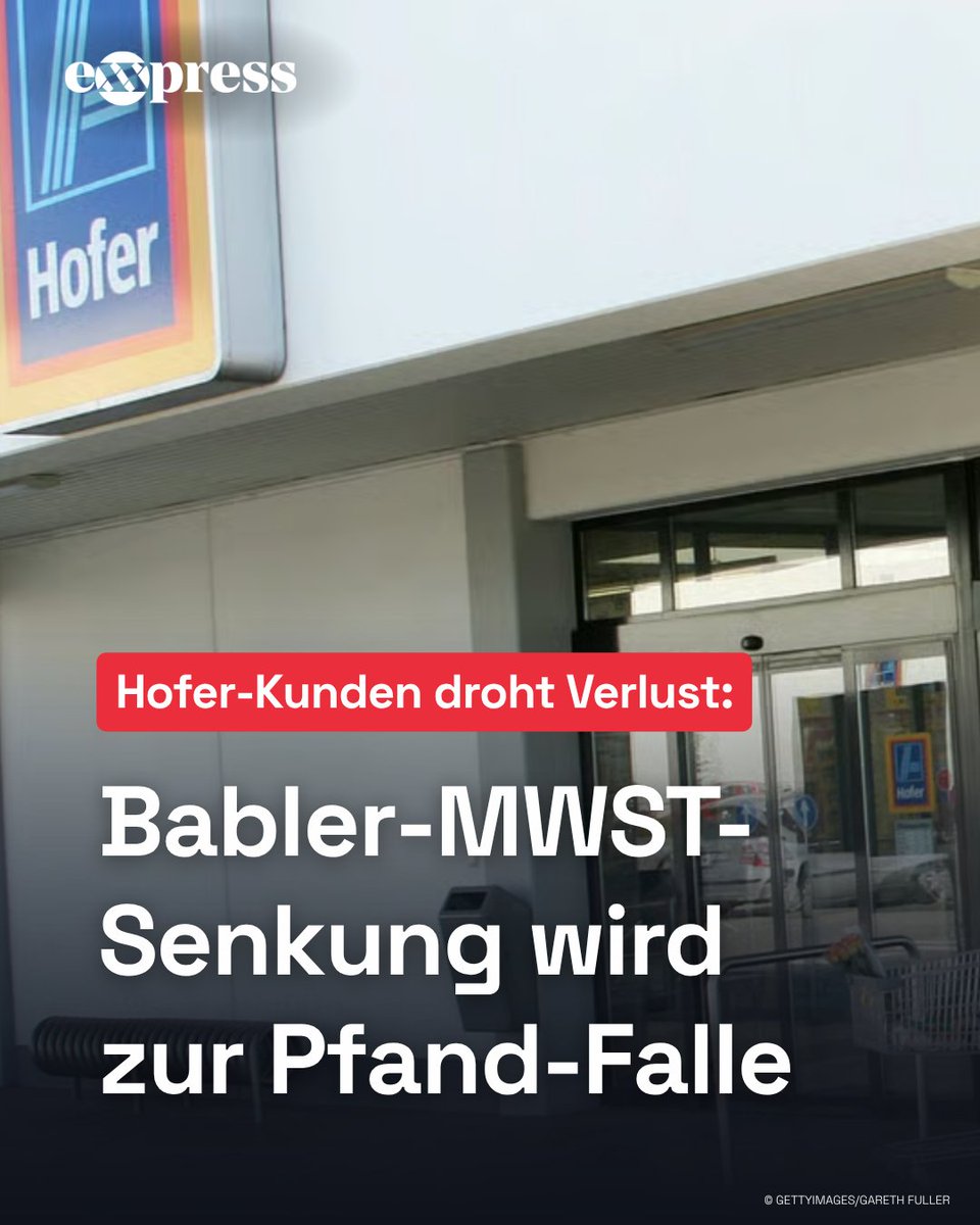 exxpressat's tweet photo. Bablers MwSt-Senkung wird zur Pfand-Falle. Bei Hofer bekommt man für alte Milch- und Joghurtgebinde am Automaten weniger Geld – die Differenz nur mit Bon. Mehr dazu im Artikel: