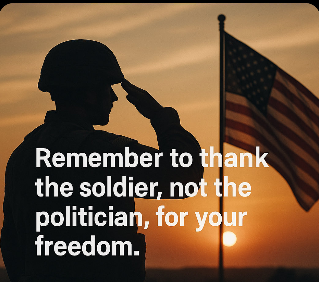 JamesAVena's tweet photo. @WhiteHouse Be grateful to the men and women who quietly served, sacrificed, and in many cases, gave everything to preserve liberties for us. 

Honor the soldier in the arena, not the politician on the soapbox,

America was not built by campaign slogans or draft dodgers https://t.co/Qu7lXPMF5n