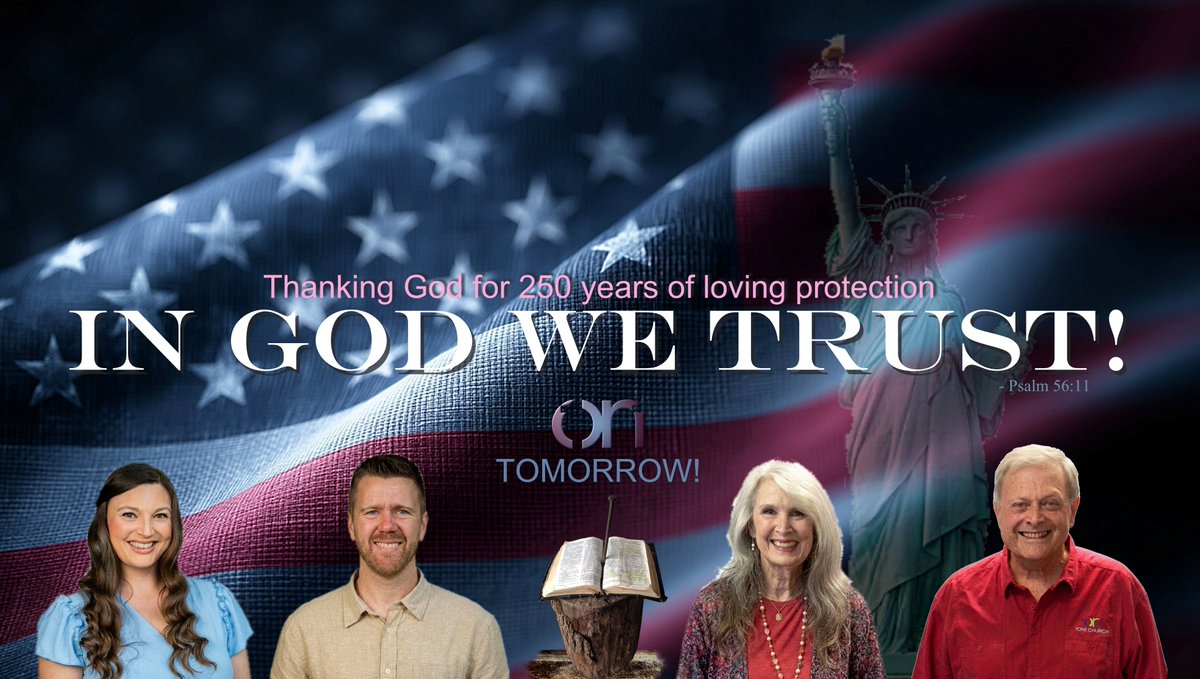 Steve1on1's tweet photo. Join us tomorrow @1on1 Church to celebrate our nation's 250th birthday as only Christians can! We'll sing those beloved patriotic songs of the church, and offer pledges to our flags and Bible. The four of us will share the deeper Biblical meaning of our nation's sacred heritage. https://t.co/o0W5AiO5fD
