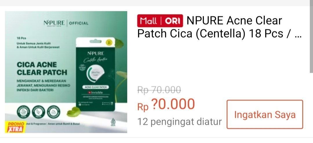 Bio_Lesson's tweet photo. 🔥 FLASH SALE 18:00 WIB!
Rp20.000 Nutropics Body Wash 3x (ED Agustus 2026)
Link: https://t.co/GB8o2AbYxu (Stok:20)
Rp10.000 NPURE Acne Clear Patch Cica 18 Pcs
Link: https://t.co/9XET5qL961 (Stok:10)
CEPET ambil sebelum habis! ⏰🔥
#BodyWash #AcnePatch #FlashSale
Jangan lupa follow untuk promo, info diskon dan kode voucher setiap harinya