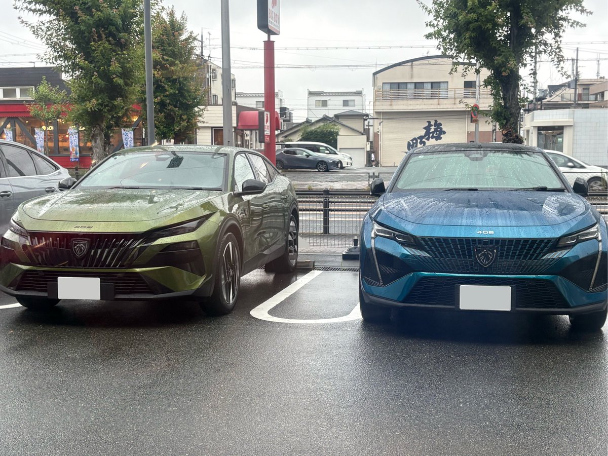 pikoooon_'s tweet photo. 前期(右)と後期(左)並べてみた。

・グリル形状
・ヘッドライトの造形
・全体のシャープさ

フェイスリフトでがっつり変えてきたので好みが分かれそう。

マイルドハイブリッド、いいパワトレなんだけど、やっぱり1.6ℓPHEVの設定が無いのが惜しい。

どっちが好みですか？
#プジョー408 https://t.co/SIHatcGcKC