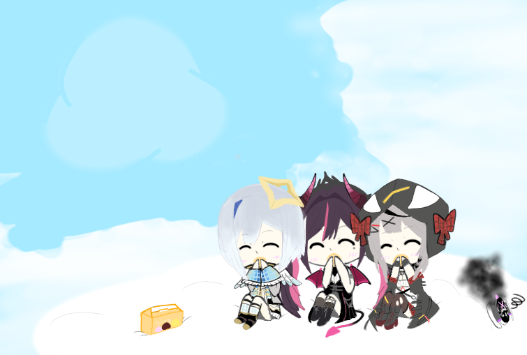 tomatori_X5's tweet photo. ☁️秘密の女子会☁️
#かなけん
#AZKiART
#かなたーと
#さかまた飼育日記 https://t.co/EMCXXtwrPx