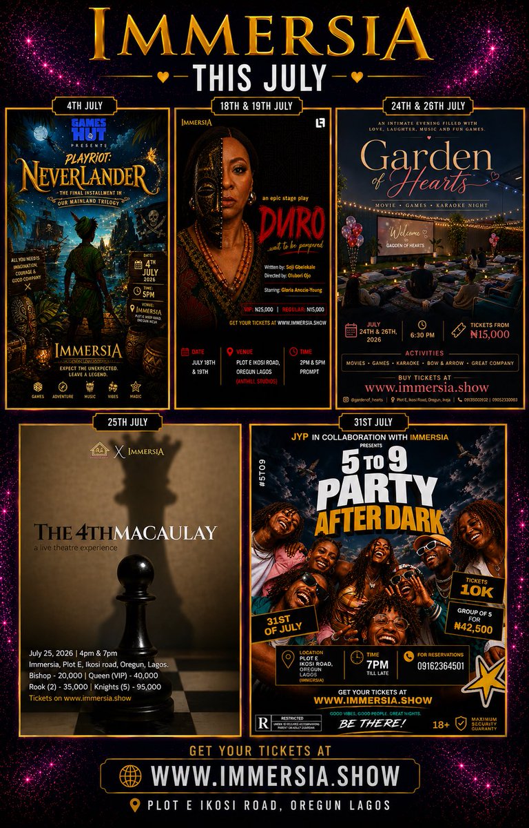 AnthillImmersia's tweet photo. Immersia This July 
All tickets available at https://t.co/7YKAA2i0ez 

Don’t snooze 
#immersia https://t.co/Hju78bSr8K