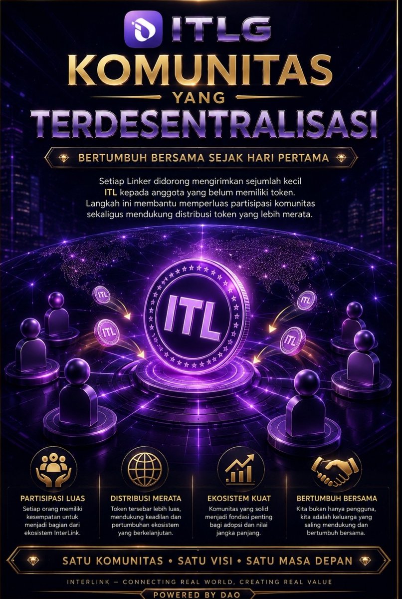 Beti_22's tweet photo. Setiap Linker didorong mengirimkan sejumlah kecil ITL kepada anggota yang belum memiliki token. Langkah ini membantu memperluas partisipasi komunitas sekaligus mendukung distribusi token yang lebih merata.
#InterLink #ITLG #ITL #InterLinkSeoulPrivateMainnet https://t.co/D2xONUFvR2