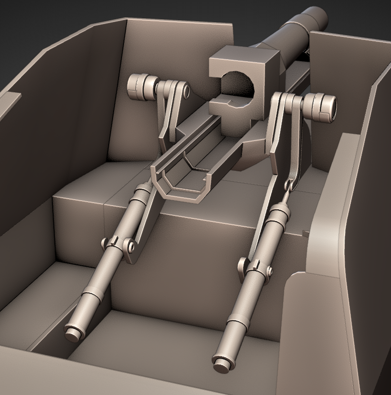 julen_arts's tweet photo. Worked on the gun starting a deeper blockout stage https://t.co/Amu8zpSst7