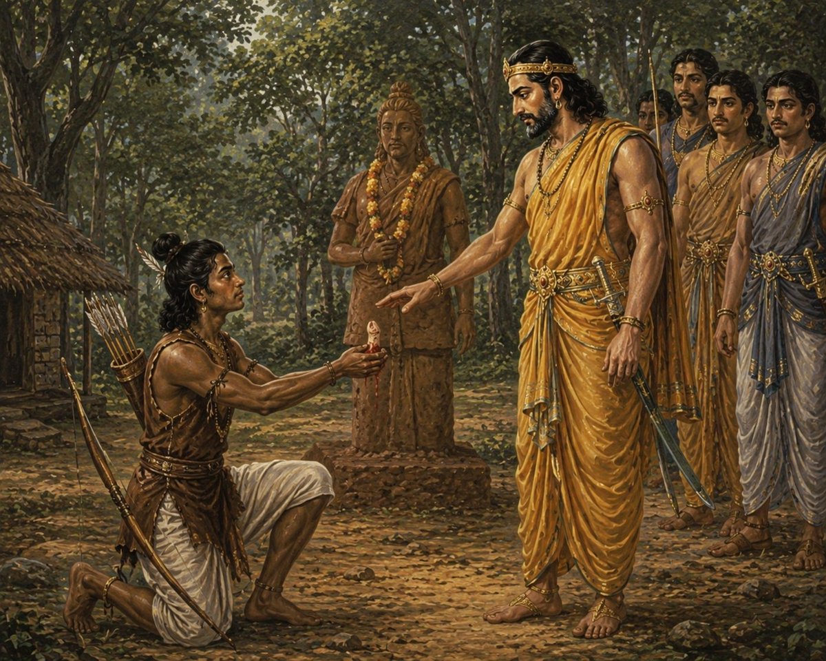 Neeraj_Bhawanii's tweet photo. यहां मैं तीन प्रसंग दिया हूं। एक रामायण से और दो प्रसंग महाभारत से।

रामायण में शंबूक एक शूद्र तपस्वी थे जो कठोर तपस्या कर रहे थे। जब एक ब्राह्मण के पुत्र की मृत्यु हुई, तो इसका कारण शूद्र द्वारा तपस्या करना बताया गया। इसके बाद राम ने शंबूक का वध किया।

कर्ण के पास अद्वितीय प्रतिभा और पराक्रम होने के बावजूद उन्हें बार-बार "सूतपुत्र" कहकर अपमानित किया गया। उनकी योग्यता से अधिक उनके जन्म को महत्व दिया गया।

निषाद पुत्र एकलव्य ने गुरु द्रोणाचार्य से शिक्षा माँगी, लेकिन उन्हें स्वीकार नहीं किया गया। फिर भी उन्होंने स्वयं अभ्यास कर श्रेष्ठ धनुर्धर बनने का प्रयास किया। बाद में गुरु-दक्षिणा के नाम पर उनसे उनका अंगूठा माँग लिया गया।

अजित के अनुसार वाल्मीकि और वेदव्यास यह सब गलत लिखे हैं  ? 
दलितों के साथ शिक्षा में भेदभाव,पीछे मटकी और गले में झाड़ू आदि जैसा कुछ नहीं होता था। यह सब मनगढ़ंत है।

@ajeetbharti क्यों  ?
@rajkumarbhatisp