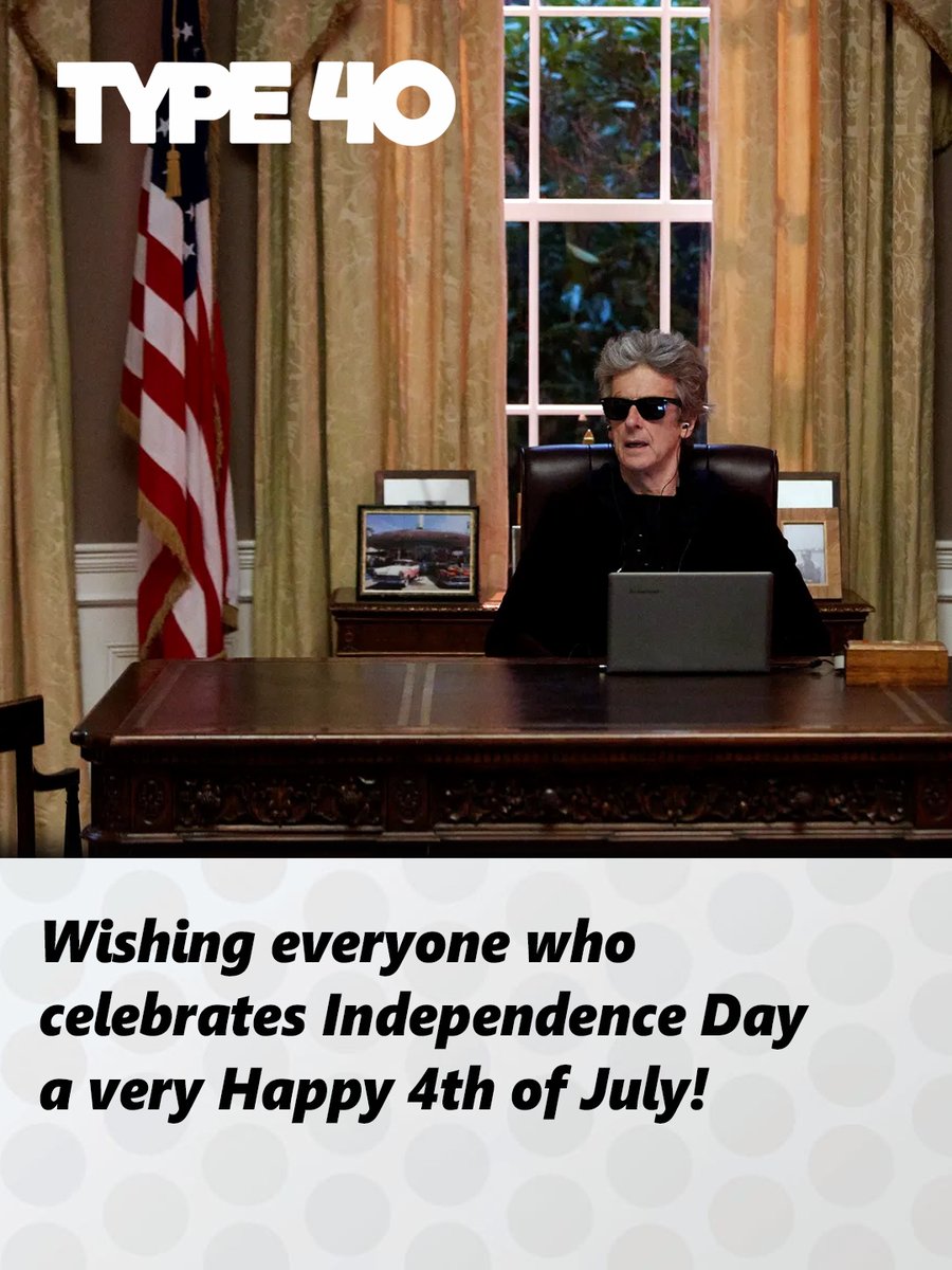 Type40doctorwho's tweet photo. In Doctor Who history, July 4th holds a rare distinction: no episodes of the television series have ever made their debut broadcast on this date!
#podcast #doctorwho #streaming #drwho #doctorwhopodcast #doctorwhofandom #doctorwhofans #daleks #happy4th #happy4thofjuly #happy4thjuly #independenceday