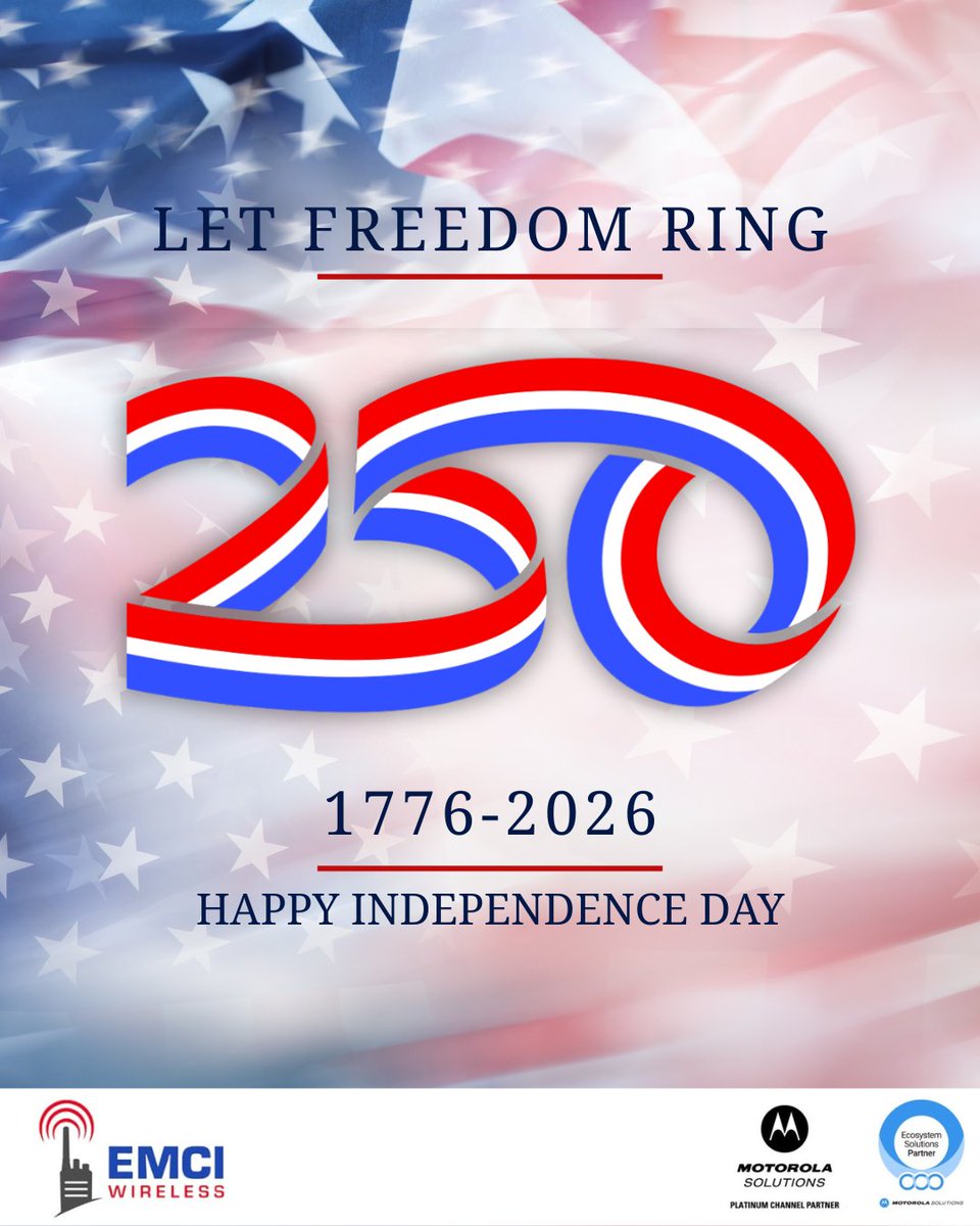 emciwireless's tweet photo. Happy 4th of July from the EMCI Wireless team! We're grateful for the freedoms we celebrate today. Enjoy the fireworks and stay safe out there. 🎆 https://t.co/qpVtDMUE17