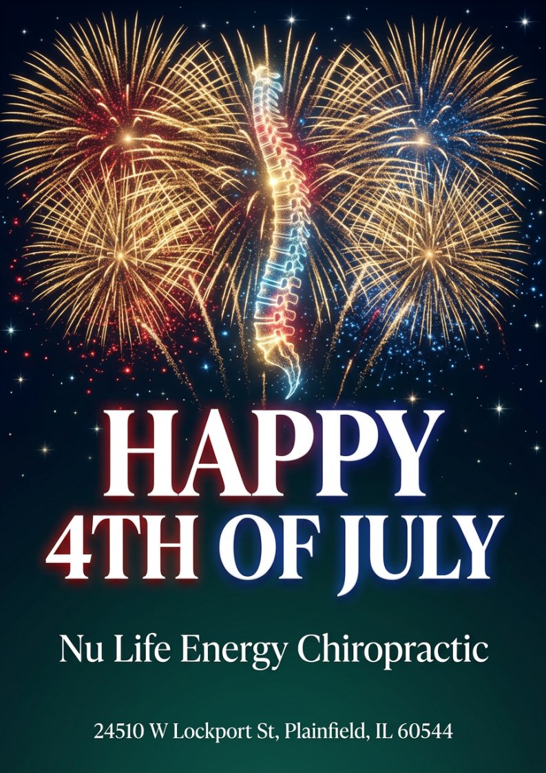 NLEChiro's tweet photo. Wishing you a safe, joyful, and healthy 4th of July from all of us at Nu Life Energy Chiropractic! ✨ As we celebrate freedom and community, we’re grateful to be part of your wellness journey. Have a fantastic Independence Day! https://t.co/FS6rek8zad
