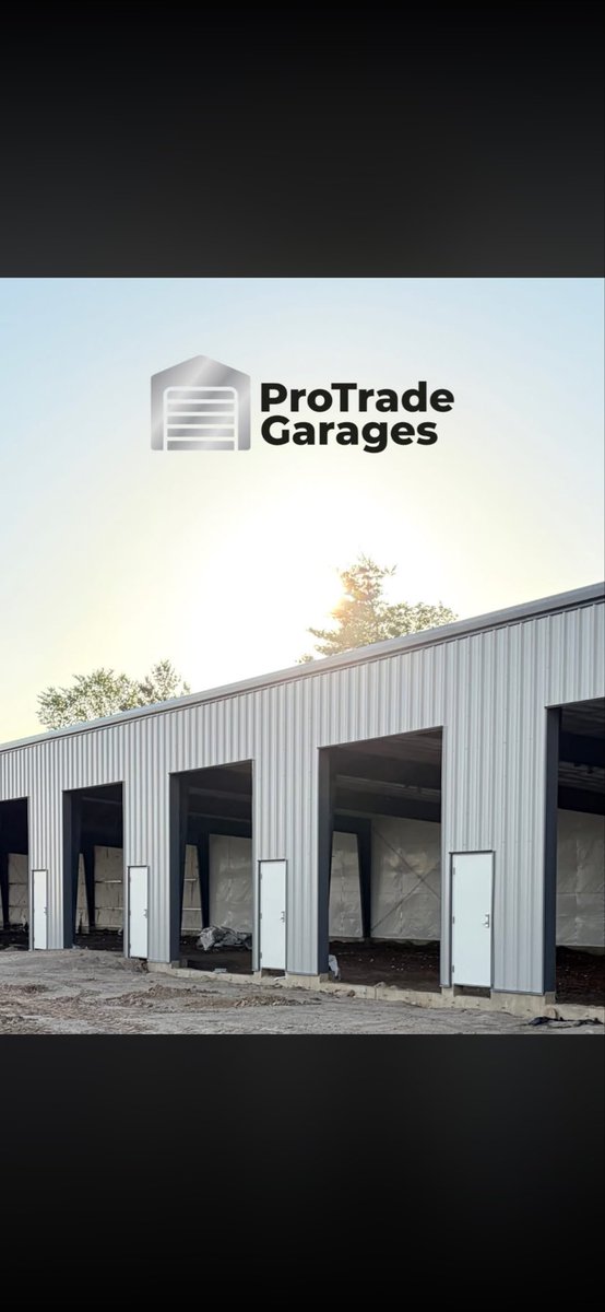 ProTradeGarages's tweet photo. Another milestone reached.

Exterior siding is complete, and we're one step closer to opening ProTrade Garages in Central NY.

We're now leasing private 1,000 SF garage and warehouse units featuring:
• 12' × 14' overhead doors
• Fully insulated
• 100-amp electrical service
• 24/7 gated access

If you're looking for a secure space for your business, equipment, or inventory, send us a message to learn more.

https://t.co/IBMEZ7vzt8