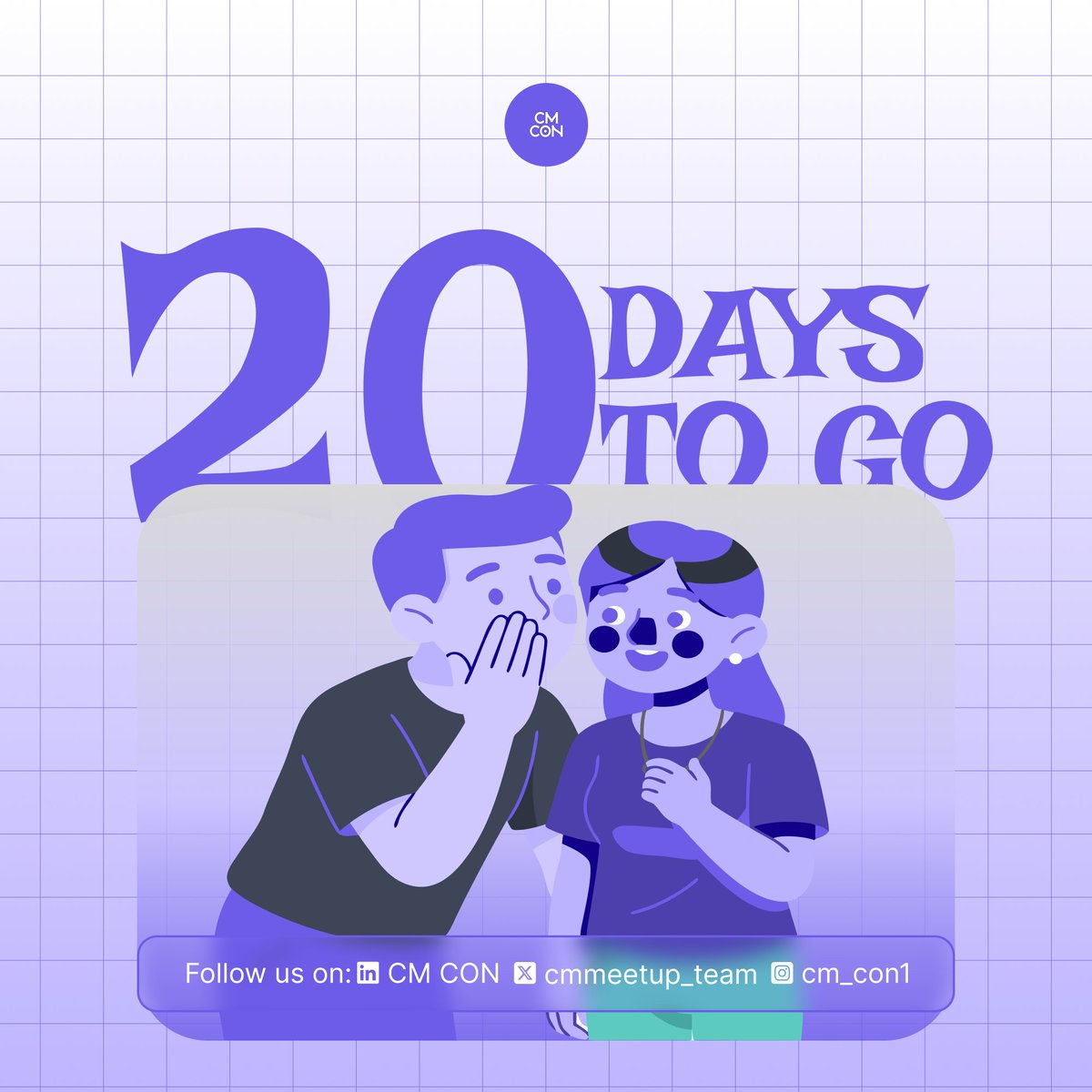cmmeetup_team's tweet photo. 20 days to go!

In just 20 days, community builders and managers will come together for CM CON'26 a day of learning and networking.

Get ready to connect with people who understand the power of community.

🗓️ 24th - 25th July 
🕒 3pm - 6pm WAT respectively on both days
📍Online https://t.co/Wt9MItcfWM