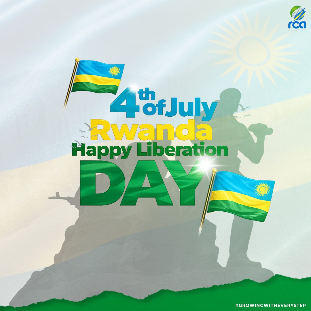 RwandaCricket's tweet photo. Happy Liberation Day to all Rwandans.
Today we celebrate our nation's resilience, unity, and progress. Wishing everyone a joyful and proud Liberation Day.
#LiberationDay #RwandaCricket #GrowingWithEveryStep https://t.co/1c9V9xlXv9