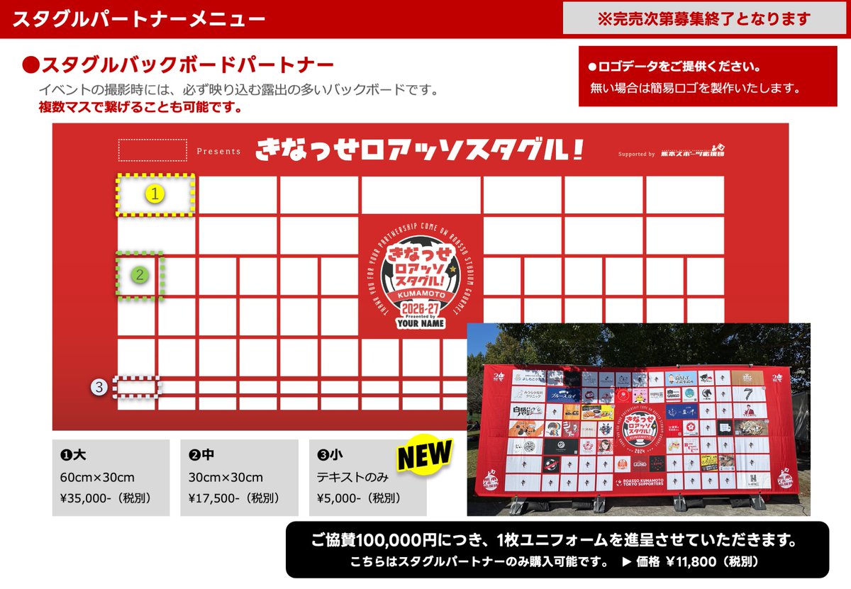 KBarlive's tweet photo. ご協賛のお願い

皆様ご支援いただき本当にありがとうございました

J3からの再昇格を目指すため我々も「サポーターの力」でチームとサポーターを盛り上げられるように頑張ります
ぜひイベント継続のため引き続きサポートをお願いいたします

イベント継続していくために、ご協力の程お願いいたします https://t.co/K1PC3uAmyY