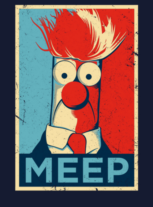 qwertee's tweet photo. "Meep Poster" is today's featured tee on https://t.co/wa0WUvYRdA RePost for a chance at a FREE TEE! https://t.co/zpF4yGImaF