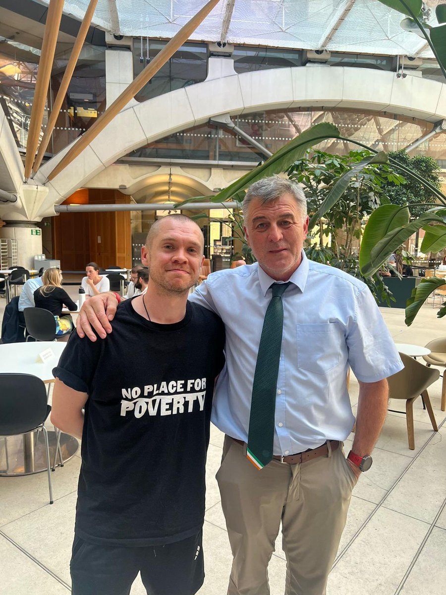 IanByrneMP's tweet photo. A real pleasure to spend time with @garyseconomics discussing how we tackle the deep rooted inequality holding too many people back across our country.

I look forward to presenting Gary with the #RightToFoodCommission report and working together to help build an economy that puts people before profit and ensures no one goes hungry in one of the richest countries in the world.

#HungerIsAPoliticalChoice