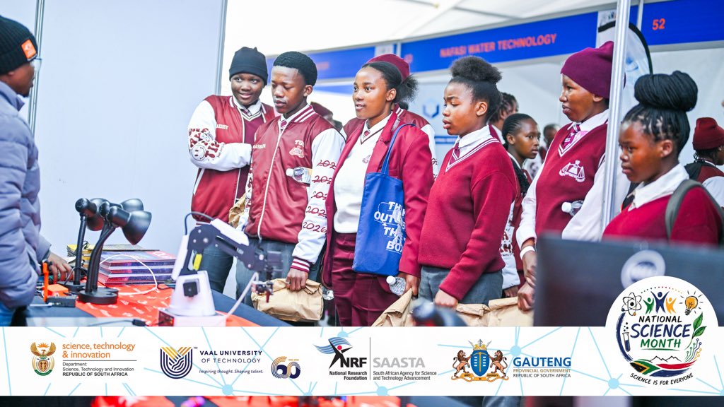 VUT_Online's tweet photo. Science, Technology & Innovation are for everyone. 🔬
Join us as VUT launches National Science Month 2026 and celebrates innovation shaping South Africa's future.
#ScienceIsForEveryone #NationalScienceMonth #VUT #DSTI #NRF #GPG https://t.co/RJ5hdj57m6