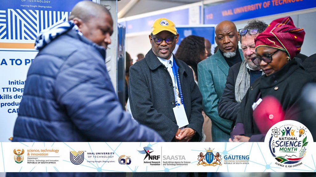 VUT_Online's tweet photo. Science, Technology & Innovation are for everyone. 🔬
Join us as VUT launches National Science Month 2026 and celebrates innovation shaping South Africa's future.
#ScienceIsForEveryone #NationalScienceMonth #VUT #DSTI #NRF #GPG https://t.co/RJ5hdj57m6