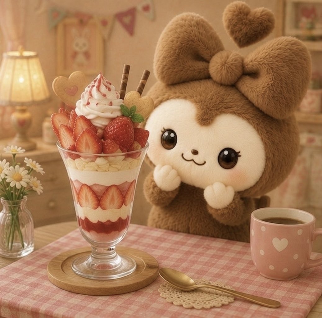いちごパフェ✨😍✨🍓